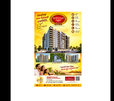 Siddhivanayak Nagar Phase - IV - 1/2 BHK Apartment in Shivaji Nagarn Nachane, Ratnagiri.