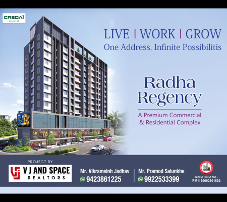 Radha Regency - 2/3 BHK Apartment in Ramanand Nagar, Kolhapur.
